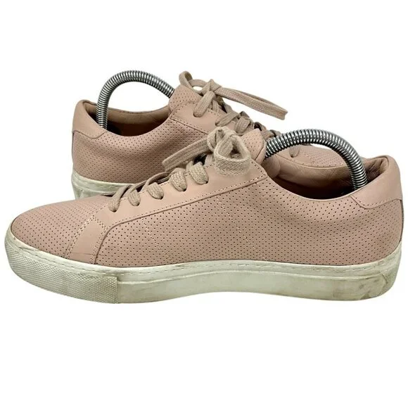 GREATS The Royale Sneakers Blush Pink Perforated EUR Size 40 US 9.5 Leather - Picture 8 of 9